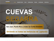 Tablet Screenshot of cuevassegarra.com